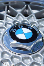 Load image into Gallery viewer, BMW BBS Basketweave wheel with Billet Hex Cap Conversion Kit, featuring sleek design and secure fitment.