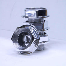 Load image into Gallery viewer, BBS RS Replacement Hex Caps with small thread, exclusive design by Ehrlich Wheel Works, shown in polished chrome finish.