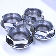 Load image into Gallery viewer, Set of four BBS RS replacement hex caps by Ehrlich Wheel Works, full height with small thread, for 14-16 inch wheels.