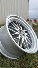 Load image into Gallery viewer, BBS LM460 LM462 wheel rim in diamond silver finish on grass, designed for G80/G82 M3, M4, and G87 M2 with carbon ceramic brake compatibility