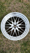 Load image into Gallery viewer, BBS LM460 wheel in diamond silver finish for G80/G82 M3 and M4, 5x112 pattern, over grass background