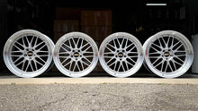 Load image into Gallery viewer, Set of four BBS LM460 and LM462 wheels for G80/G82 M3, M4, and G87 M2, shown with diamond silver finish.