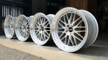 Load image into Gallery viewer, Set of BBS LM460 and LM462 wheels for G80/G82 M3, M4, G87 M2, 5x112 PCD, diamond silver finish, compatible with carbon ceramic brakes