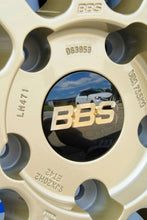 Load image into Gallery viewer, Close-up of gold BBS LM471 wheel for Porsche 991, featuring polished lip and 2-piece aluminum design, PCD 5x130, hub bore 71.6mm.
