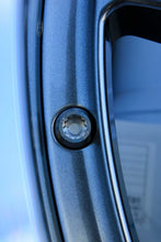 Load image into Gallery viewer, Close-up of BBS LM-R wheel bolt detail on diamond black finish, showcasing 2-piece die-forged aluminum construction.