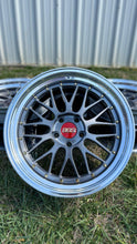 Load image into Gallery viewer, 19-inch BBS LM227/228 wheel with brushed finish, 5x120 PCD, displayed on grass