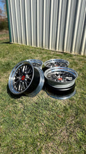 Load image into Gallery viewer, Set of 19-inch BBS LM227/228 wheels with brushed finish, 5x120 bolt pattern, showcased outdoors on grass