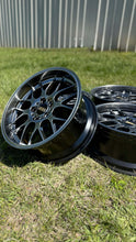 Load image into Gallery viewer, 18-inch BBS RG-R wheels with diamond black finish, ideal for BMW models. Lightweight performance design with 5x120 bolt pattern.