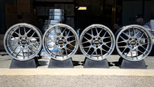 Load image into Gallery viewer, Set of four 18-inch BBS RG-R diamond black wheels, ideal for BMW E30 M3, E36, and more, featuring lightweight die-forged aluminum.
