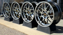 Load image into Gallery viewer, 18-inch BBS RG-R wheels in diamond black finish, perfect for BMW E30 M3 and other models, featuring lightweight die-forged aluminum.