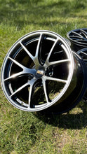 Load image into Gallery viewer, BBS RI-A 18" wheels, diamond black finish, featuring concave design and lightweight forged construction, ideal for E46 M3, E9X M3