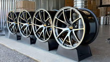 Load image into Gallery viewer, Set of four 18-inch BBS RI-A wheels with concave design, diamond black finish, 5x120 fitment, ideal for E46 M3 and E9X M3