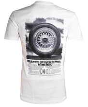 Load image into Gallery viewer, BBS T-Shirt featuring Classic RS Ad, showcasing iconic wheel design, ultra-soft 60/40 cotton poly blend.