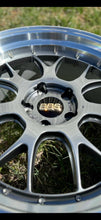 Load image into Gallery viewer, Close-up of BBS LM-R wheel in diamond black, showcasing 2-piece die-forged aluminum construction, perfect for F8X M fitment.