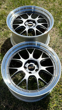Load image into Gallery viewer, 20-inch BBS LM-R wheels with diamond black disk and silver diamond-cut rim, designed for F8X M fitment, showcased on grass.