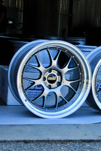 Load image into Gallery viewer, 20-inch BBS LM-R wheel with Diamond Black disk and Silver Diamond-cut rim for F8X M fitment, 5x120 PCD, showcased in original packaging.