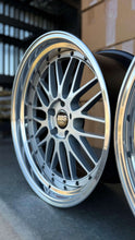 Load image into Gallery viewer, 20-inch BBS LM225 wheel in gloss silver finish, compatible with BMW models, showcasing intricate spoke design, 5x120 bolt pattern.