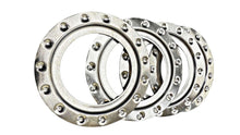 Load image into Gallery viewer, Set of four custom BBS RM dimple rings, unfinished aluminum, direct replacement for BBS Part 09.24.134 trim rings, 140mm.