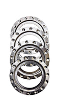 Load image into Gallery viewer, Set of four custom BBS RM dimple rings, unfinished aluminum, direct replacement for BBS 09.24.134 trim rings, 140mm size.