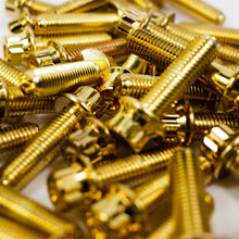 Load image into Gallery viewer, Gold Bolts: M7x24mm - Ehrlich Wheel Works