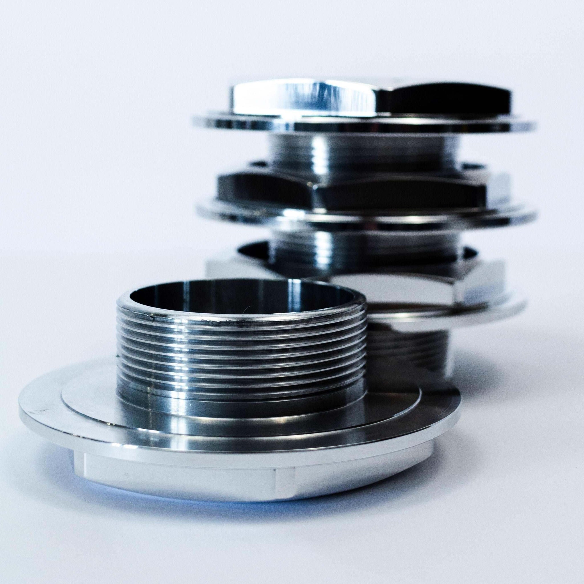 BBS RS Replacement Hex Caps: 1/3 Height & Small Thread (58mm) (Set