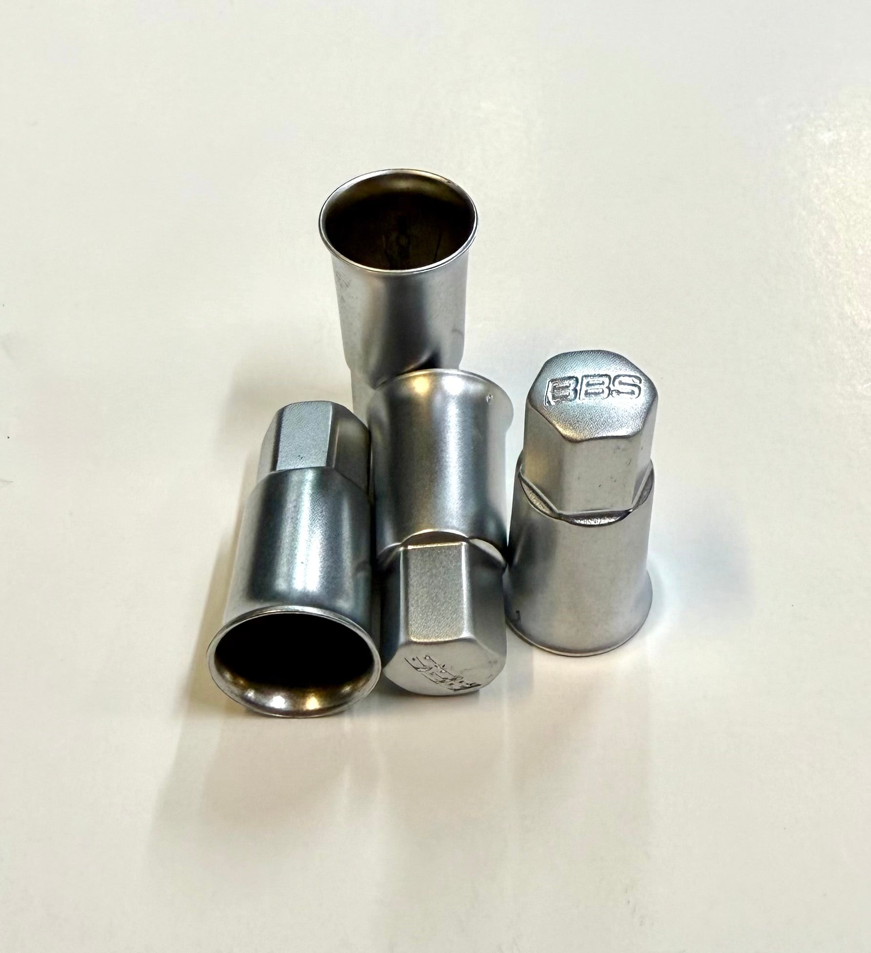 Genuine BBS Embossed Aluminum Valve Stem Cap / Sleeve for Rubber