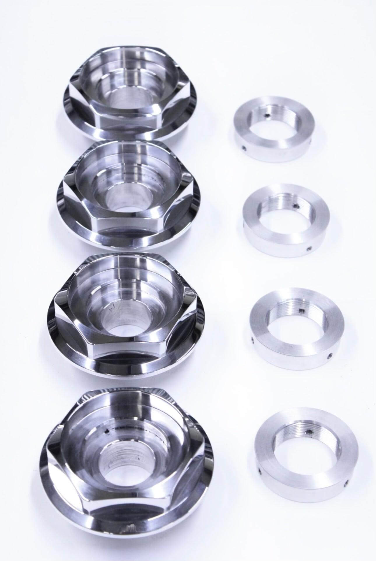 BMW Style 5 / BBS RZ Replacement Billet Hex Cap Conversion (14