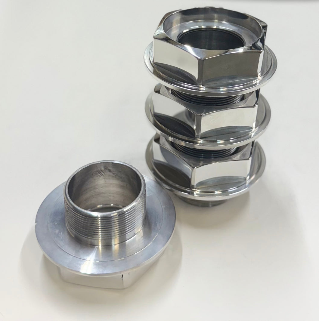 BBS RS Replacement Hex Caps: Full Height & Small Thread (58mm