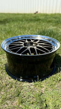 Load image into Gallery viewer, 20/21&quot; BBS LM471 5x130 bolt pattern wheel, two-piece forged construction, black with polished rim, ideal for Porsche 992
