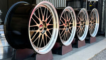 Load image into Gallery viewer, Four BBS LM471 / 474 wheels for Porsche 992 with a 5x130 bolt pattern, high-performance two-piece forged design, 20/21-inch sizes.

