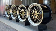 Load image into Gallery viewer, BBS LM471 / 474 wheels, 20/21 inch, two-piece forged, 5x130 bolt pattern, ideal for Porsche 992, gold and black design, set of four
