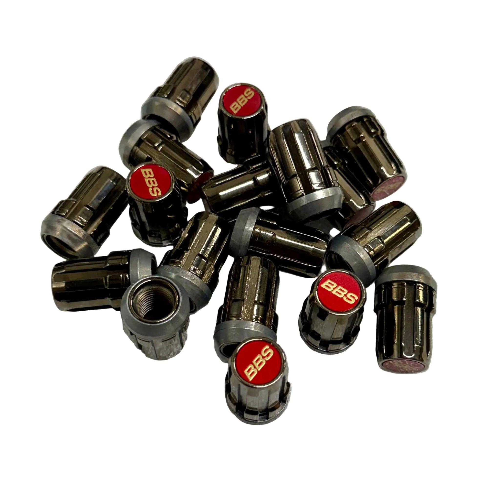 セキュリティ BBS Racing Lug Nut Kit M12xP1.5 BBS Racing Lug Nut Kit - Black / Red (20 pc.) – Ehrlich Wheel Works