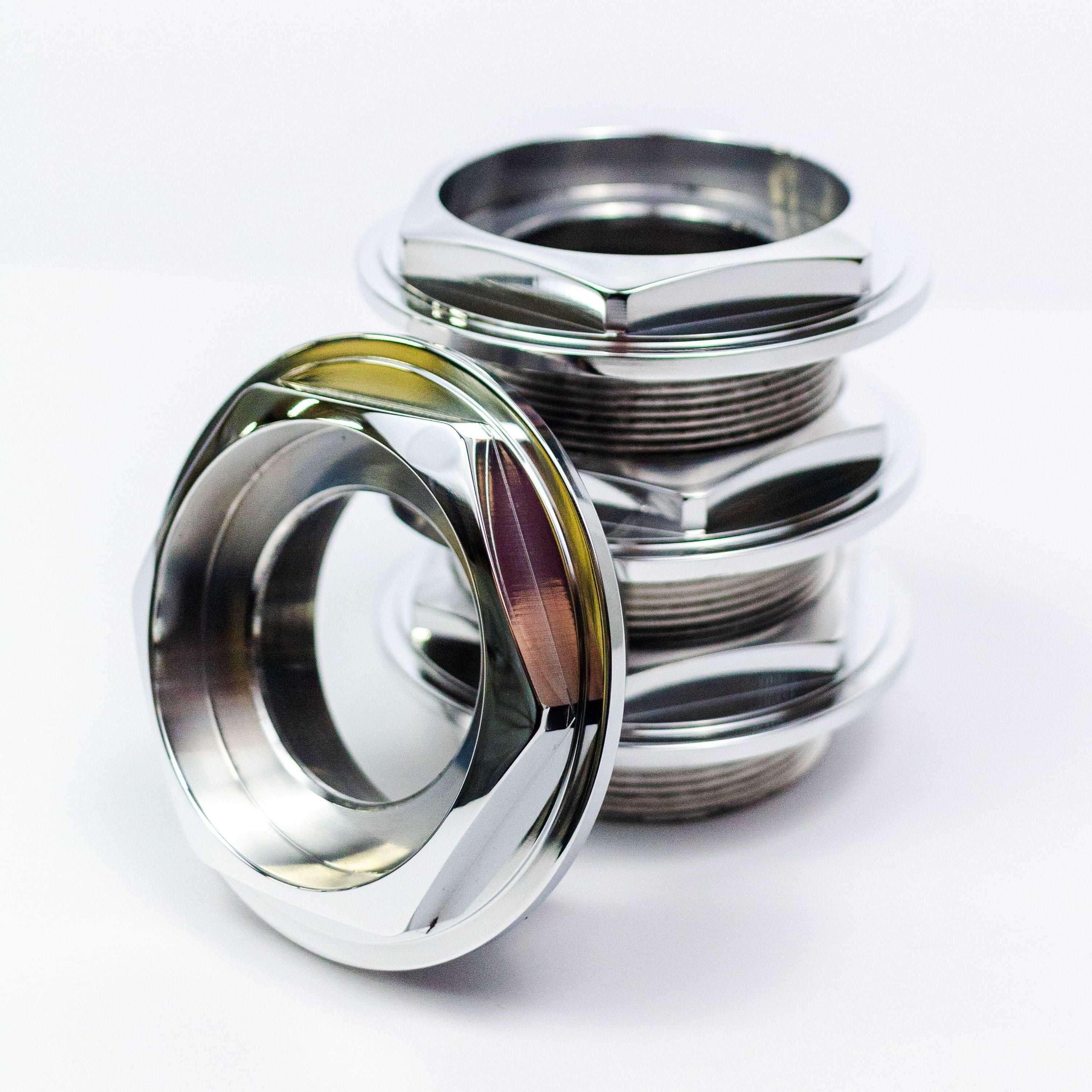 BBS RS Replacement Hex Caps: 1/3 Height & Large Thread (72mm