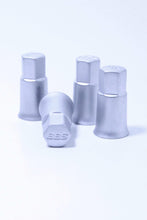 Load image into Gallery viewer, Set of 4 BBS aluminum valve cap covers for rubber valves, genuine screw-on design
