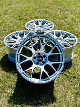 Load image into Gallery viewer, Set of 20 inch BBS CHR 103 wheels in bright silver with polished stainless lips, PCD 5x112, suitable for Audi, Mercedes, Volkswagen, BMW.
