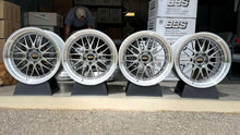 Load image into Gallery viewer, Four BBS LM434 and LM435 wheels in diamond black and silver, 19-inch diameter, 5x120 PCD, designed for F8X M fitment
