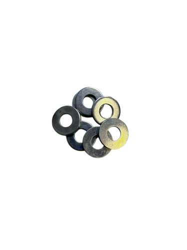 Steel M6 assembly washers for BBS E88 race wheels, durable and sold individually, perfect for customization needs.