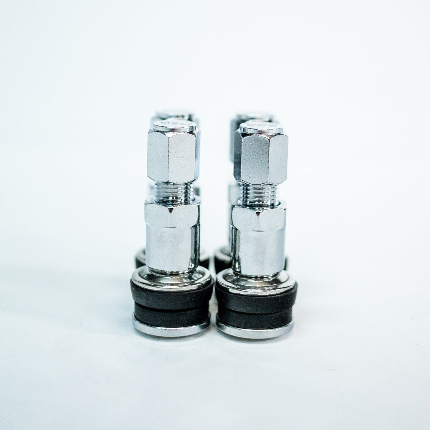 Genuine BBS Embossed Valve Stem - 11.3mm Steel (Polished) (Set of